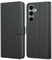 Leacckl Cover per Samsung Galaxy S24 FE, Custodia a portafoglio in Pelle PU Premium [Magnetica a Scatto] [Funzione Stand], Nero
