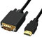MxyVrix Câble Convertisseur 1,8M, Adaptateur HDMI vers VGA, HDMI Male vers VGA Male,Robuste avec Coque en Alliage d'Aluminium, Tressage en Nylon, Supporte 1080P/60Hz