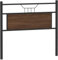 vidaXL Tête de lit chêne Marron 100 cm Bois d'ingénierie et Acier, Panneau de tête, tête de lit pour lit Simple, tête de lit Simple