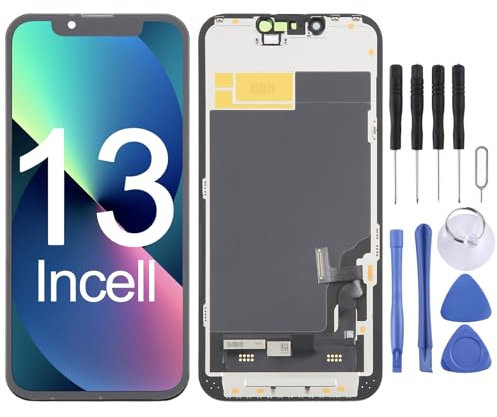 ETech61 iPhone 13 LCD Screen Replacement 6.1 inch(Model A2633 A2482 A2631 A2634 A2635) Display digitizer Assembly Touch Screen,with Frame Assembly Repair Tool