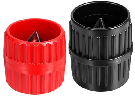 CUEMOON 2 Pezzi Strumento Di Sbavatura Per Tubi, Alesatore Universale Grandi Dimensioni Tubi 5-38mm, per interni ed esterni