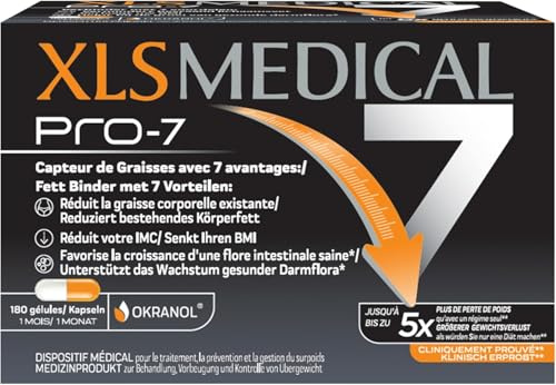 XLS MEDICAL Pro-7 - Aide à la perte de poids - 180 gélules