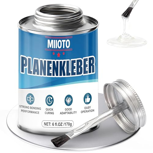 170g Vinyl Cement,Tent Repair Kit,Vinyl Glue For Leather,Rubber,Plastic,PVC | Strong Adhesion,Waterproof Contact Glue with Brush,Vinyl Repair Kit for Inflatables, Air Mattress,Swimming Ring,Rubber,Foams