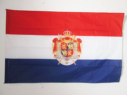 AZ FLAG - Flagge Königreich Holland 1806-1810 - 150x90 cm - Niederlande Fahne 90 x 150 Cm Scheide Für Mast - Flaggen