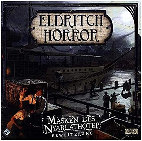 Fantasy Flight Games, Eldritch Horror – Masken des Nyarlathotep, Erweiterung, Expertenspiel, Strategiespiel, 1-8 Spieler, Ab 14+ Jahren, 120+ Minuten, Deutsch