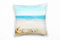 Paul Sinus Art Strand und Meer, beige, türkis, Muscheln, Sand Deko Kissen 40x40cm für Couch Sofa Lounge Zierkissen - Dekoration zum Wohlfühlen