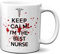 Planetacase - Taza Keep Calm I'm The Best Nurse - Regalo para Enfermeras - Apta para Microondas y Lavavajillas - 330 mL - Cerámica, Best Nurse