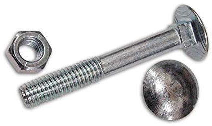 BULLONI ZINCATI CLASSE 4.8 TT CON DADO (Misura 6x60 mm. cf. 100 pz.)