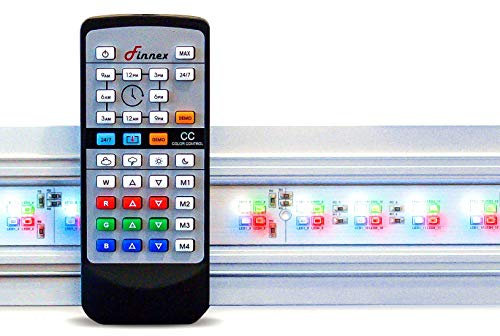 Finnex Planted Plus True 24/7 + HLC Aquarium LED Light, Automated Full Spectrum Fish Tank Light, True 660nm Deep Red Plant LEDs, 24 Inch, (HLC-24)