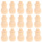 Amosfun 20 Stücke Holzfiguren zum Bemalen und Basteln Figurenkegel Holz Schneemann Figur Tannenzapfen Weihnachtsbaum DIY Tortenfigur Spielfiguren Holzkegel für Weihnachten Tortendeko