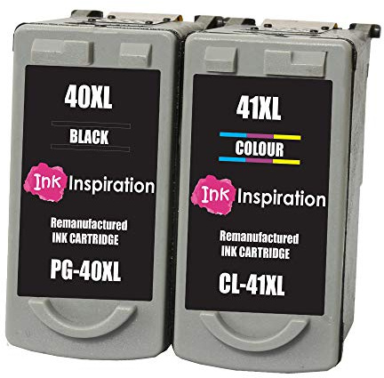 Ink Inspiration® 2 Premium Druckerpatronen kompatibel für Canon PG-40 CL-41 Pixma MP140 MP460 iP1800 iP1900 iP2500 iP2600 MP150 MP160 MP170 MP180 MP190 MP210 MP220 MP450 MP470 MX310 iP1600 iP2200