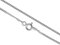 Aka Gioielli® - Kinder Silberkette 925 Rhodiniert für Jungen - Panzerkette 1,3 mm - Lang 35cm