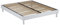 Maison Aubertin Sommier Selena 160x200 cm Blanc, à Latte, 2 Personnes, Technologie Bi-Lattes avec 4 Zones de Confort, Structure Bois Massif Solide avec Pieds Inclus, Lit Ergonomique, Montage Facile