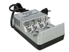Cargador para pilas 9 V AA AAA 6F22 Stilo Mini Stilo Ni-Cd Ni-Mh con enchufe EU de red casa 220 V