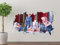 HUJL Wandtattoo Olafs Wandtattoo Dekoration 3d Aufkleber Kinder Kunst zerschmettert Vinyl