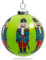 SIKORA K08-25 Nussknacker Glaskugel Weihnachtskugel Innenglasmalerei D: 7,5 cm