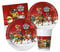 Isola Party Kit festa di compleanno Paw Patrol per 24 persone eco-friendly (24 piatti di carta ⌀ 23 cm, 24 bicchieri di plastica 200 ml, 40 tovaglioli di carta 33x33 cm)