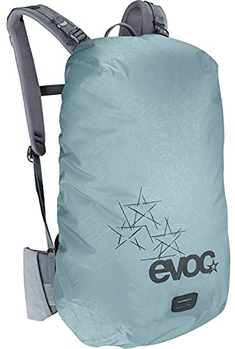 EVOC RAINCOVER SLEEVE Rucksack Regenschutz für Outdoorabenteuer, wasserdichte Rucksack Schutzhülle (flexible Größenanpassung durch Kordelzug, reflektierender Druck, Größe: M, L)