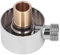 OUKENS Brauseadapter, G1/2 Brauseadapter, Vollmessingkonstruktion, verchromt, Wandmontage, verdeckter runder Brauseschlauch-Winkelanschluss