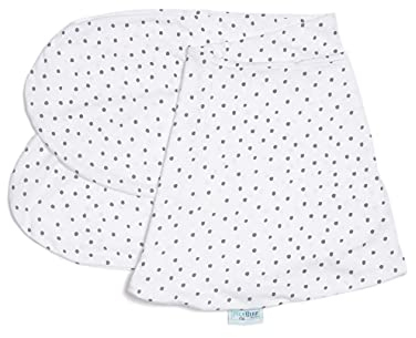 pic Bear Ersatzbezug für Stillkissen - hochwertige anschmiegsame Jersey Baumwolle für Lagerungskissen - Seitenschläferkissen - 194 cm Premium - Punkte Grau