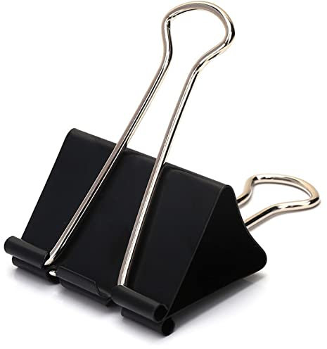 Extra Large Binder Clips 2.4 Inch, 30 Pack Upgrade Big Clips Paper Clamps for Office and Home Supplies