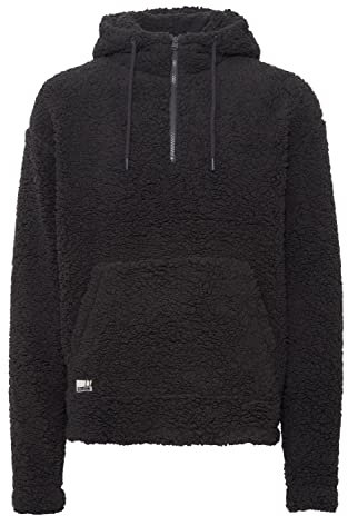 11 Project PRDaegHood Herren Kapuzenpullover Hoodie Pullover Mit Kapuze Und Teddy-Fell mit Kapuze Relaxed Fit, Größe:L, Farbe:Forged Iron (193907)