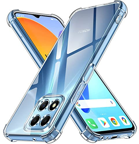 ivoler - Carcasa para Honor 70 Lite/Honor X8 5G / Honor X6 (no para Honor X8 4G), Ultra Transparente, Funda de protección de Silicona antigolpes con Esquinas reforzadas, Transparente Fina, Flexible,