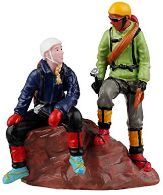 Magie di Natale Bergsteiger, Figuren für Weihnachtsdorf aus Harz