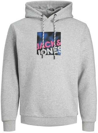 Jack & Jones Herren Jcologan Sweat Hood Aw23 Kapuzenpullover
