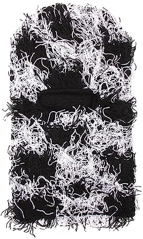 GALPADA Distressed-Sturmhaube Fuzzy-Skimaske Yeat-Skimaske Winddichter Winter-Nackenwärmer Gestrickte Vollgesichts-Skimaske Für Männer Und Frauen Einheitsgröße