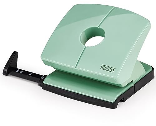 NOVUS hålslagare B220 Color ID 2.0 (20 ark hålprestanda, fast knäppande stoppskena, funktionella delar av metall) mellow mint