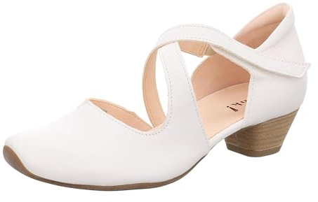 Think! Damen AIDA nachhaltige Riemchen Pumps, Bianco 1020,38 EU