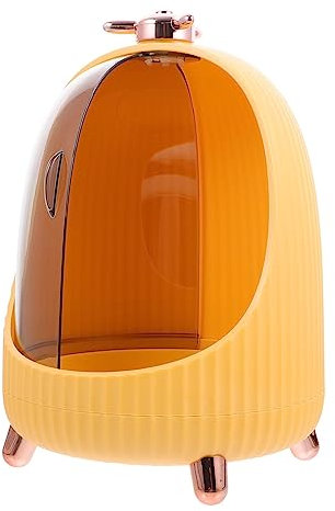 minkissy 1stück Kosmetik Aufbewahrungsbox Multifunktionale Finishing Box Für Schreibtisch Hautpflege-organizer Für Schlafzimmer Badezimmer Und Wohnräume Kleine Gelbe Ausführung
