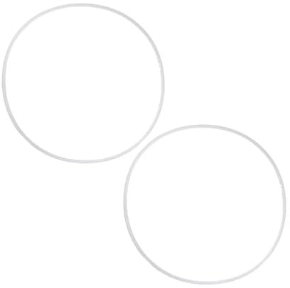 rongweiwang 2 Anneaux en Caoutchouc de Protection de Sol durables, pour Base de Tabouret de Bar, Solution de Protection de Sol Durable, Facile à Installer et fiable, Blanc 41 cm