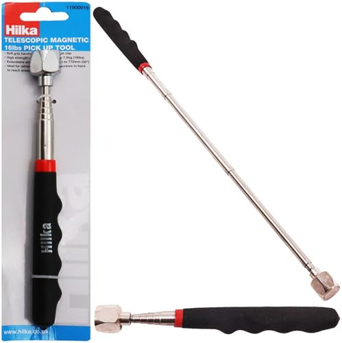 NTI 77 Cm HILKA PROFESSIONAL TELESCOPIC MAGNETIC PICK UP HAND TOOL 16LB HEAVY DUTY NEW GARAGE WORKSHOP LIFT LONG REACH DIY UK FREE P&P, 11900016_HT