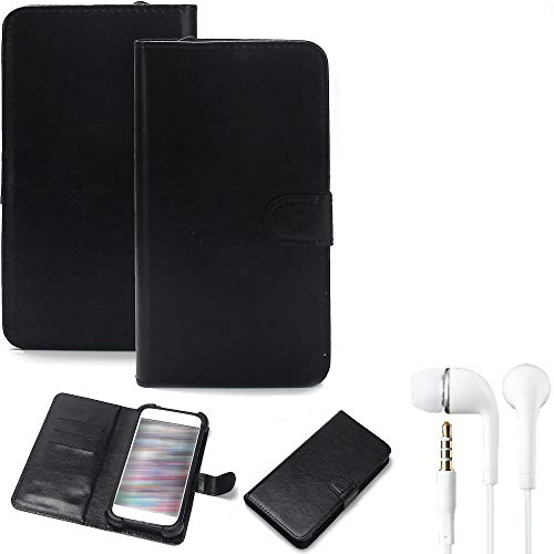 K-S-Trade Qualitativ & Innovativ Wallet Case Handyhülle Für BLU G40 Schutzhülle Flip Cover Flipstyle Tasche Hülle Flipcover Slim Bumper Schwarz +
