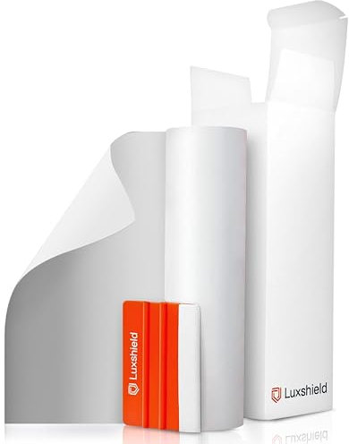 Luxshield Paint Protection Film Vinyl 12x300cm for Car, Motorcycle, Bike - Transparent matt, Self-adhesive, Yard ware, Made in Germany