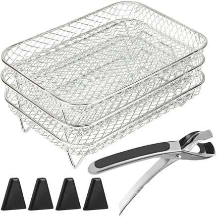 Rejilla Cuadrada Para Freidora De Aire - Rejilla Para Freidora De Aire I Rejilla Para Deshidratador De Acero Inoxidable, Rejillas Para Deshidratador Abatibles, Cesta Para Freidora De Aire, Rejilla Par
