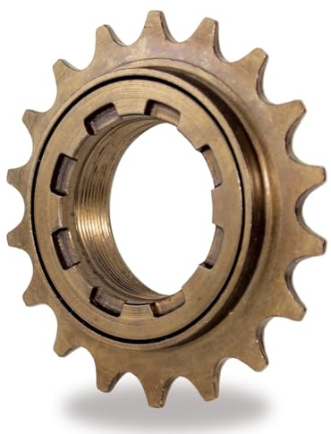 TSTRAUM Roue libre de vélo à une vitesse : 16T/18T Compatible avec roue libre de vélo 1/2 x 1/8 - Pièces de rechange de roue libre filetée