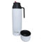 Gaucho Bruno Yerba Mate Flask - Recipiente térmico para bebidas con boquilla de vertido de precisión, asa y tapa de rosca, aislado para bebidas frías y calientes, acero inoxidable con revestimiento