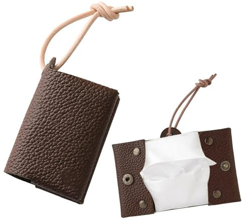 Dreuhuing in pelle PU per asciugamani di carta, in carta per il viso | impermeabile in carta porta,Borsa da viaggio portatile in tessuto per colleghi di amici di famiglia