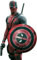 Dthrei Company® Deadpool & Wolverine - Costume medievale da appendere alla parete, per cosplay, decorazione per la casa da collezione (55,9 cm)