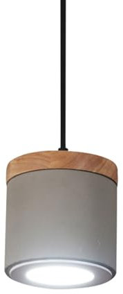 Lámpara colgante de hormigón, lámpara colgante nórdica moderna de cemento, lámpara colgante con focos LED grises de 7 W, isla de cocina, comedor, dormitorio, mesita de noche, luces de techo (paquete