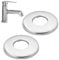 2 Pack 26mm G3/4 Chrome Tap Shower Pipe Cover Tap Cover High Collar Stainless Steel Valve Pipe Covers Decorative Faucet Trim Hole Concealers for 26mm Diameter Pipe Bathroom Kitchen Shower Radiator