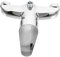 VILLCASE Grifo Desviador de Agua Fría y Caliente Adaptador de Ducha de Aleación de Zinc Válvula de Control Ajustable para Baño y Ducha 1
