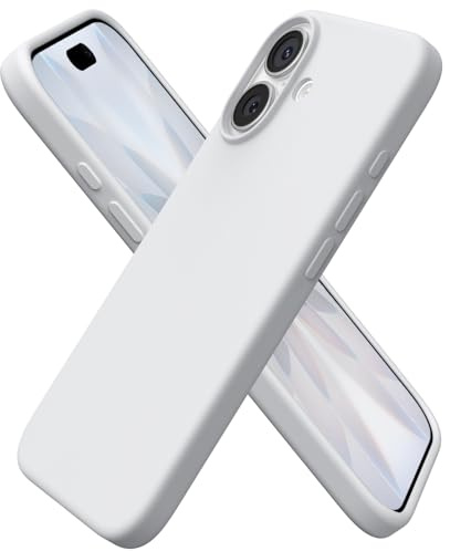 ORNARTO für iPhone 17 Hülle aus Silikon 6,3 Zoll - Leicht grau | Premium Flüssigsilikon, dünne Handyhülle, weich und griffig, tolle Haptik, stoß- und kratzfest, große Farbauswahl