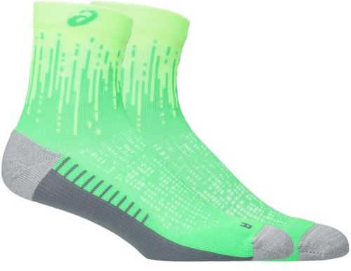 ASICS Performance Run Quarter Sock 3013B349-300, Unisex socks, Green, 43-46 EU