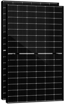 Solarmodul 500W N-Type bifazial, monokristallines Doppelglas Solarpanel, 40V Photovoltaik PV Modul für Balkonkraftwerk & Solaranlage, hohe Effizienz, 30 Jahre Leistungsgarantie (2 Stück)