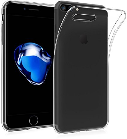 NEW'C Coque pour iPhone 7 Plus et iPhone 8 Plus (5,5), Ultra Transparente Silicone en Gel TPU Souple Coque de Protection avec Absorption de Choc