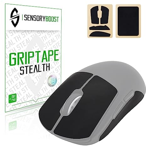 SensoryBoost Grip Tape Set für Logitech G PRO X Superlight 1 & 2 (+ extra Grip-Pad) Schweißabsorbierend, extrem rutschfest, Ultradünn (0.5mm) Selbstklebend & Rückstandsfrei - Gaming Maus Zubehör